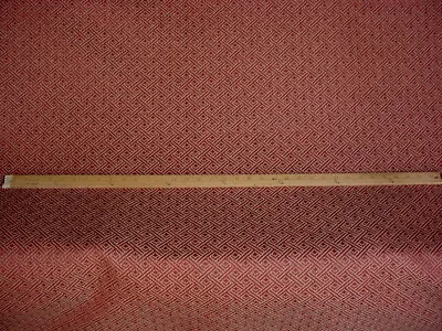 3-3/4y Thibaut Carnelian Red Canyon Gold Greek Key Trellis Upholstery Fabric  • $102.40