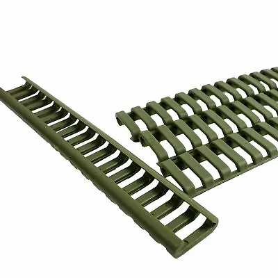 Pack Of 4 OD Green Rubber Ladder Rail Cover For Weaver Picatinny Rails • $6.45