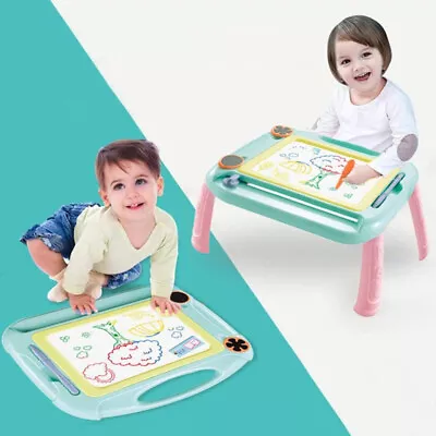 Kids Drawing Board Toys Writing Sketch Pad Magnetic Erasable Magic Doodle Gift • £8.22