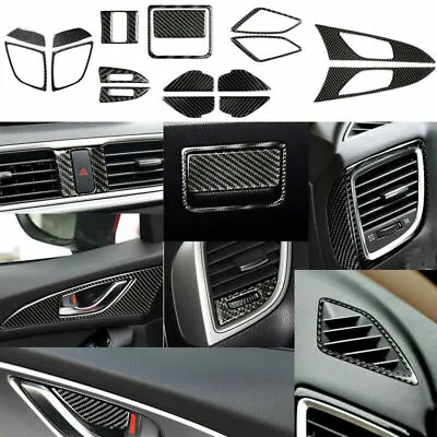 17PCS Carbon Fiber Interior Trim Cover Fit For Mazda 3 Axela 2014-2018 • $46.55