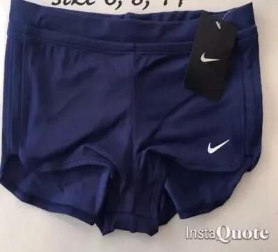 Nike Women's Swim Shorts Bathing Suit Bottoms Logo Swimsuit Swimwear Size 6 NWT • $6.50