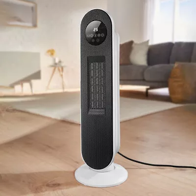 PTC Ceramic Heater Portable Oscillating Tower Space Heater 12H Timer With Remote • £35.95