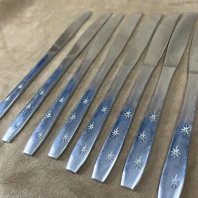 Set Of 8 Atomic Starburst MCM Set Of Knives ~Japan Star Vintage • $12.99