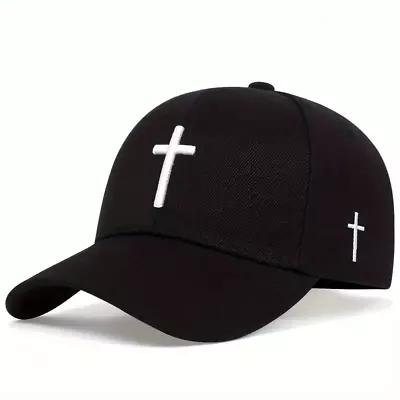 Men's Cross Baseball Cap Adjustable Casual Hat For Spring/Fall/Summer. • $21.99