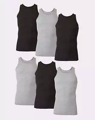 Hanes Tank 6-Pack Ultimate ComfortSoft Dyed Tagless Wicking Cool Comfort Ribbed • $24