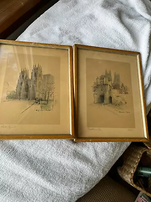 Marjorie Bates/ Drawings Of England Buildings - Vintage. • $34