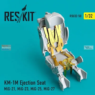 RESRSU320050U 1:32 ResKit KM-1M Mig-21 Mig-23 Mig-25 Mig-27 Ejection Set (REV • $22.04