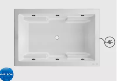 Carver DAR7236- 6 Jet Whirlpool Bathtub - Right Hand Motor • $1725