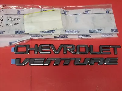 NOS 97-2005 Chevrolet Venture Mini Van Adhesive Emblems 10237582 & 10263900 • $15