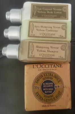 L'Occitane Verbena Travel Set Shampoo-Conditioner-Lotion-Extra Gentle Soap  • $16.99