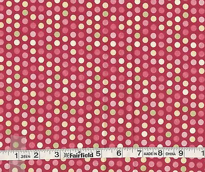 God Gave Me You Rose Dots Allover Fabric By Henry Glass  Bty PRICE REDUCED • £9.64