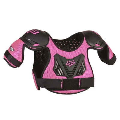 $47.95 • Buy Fox Racing Youth Black/Pink Pee Wee R3 Roost Guard Chest Protector Motocross