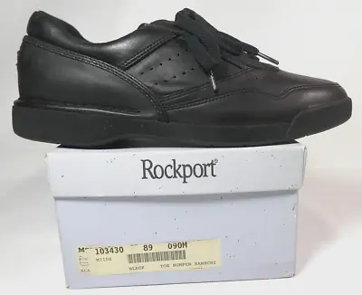 Rockport ProWalker MR7108 M BLACK Leather Walking Shoes Men Size 9M NEW • $68.95