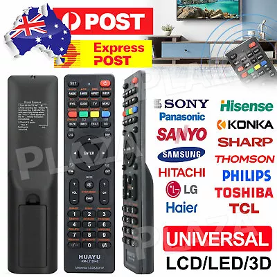 $5.75 • Buy Universal TV Remote Control LCD/LED For Sony/Samsung/Panasonic/LG/Sharp/Soniq AU