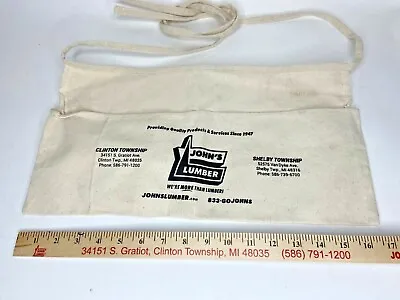 VINTAGE ADVERTISING CLOTH CARPENTER NAIL POUCH APRON - New • $12.99