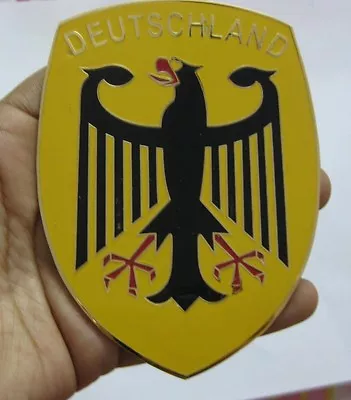 Deutschland  Crest Vw Split Oval Bug Heb Beetle  Badgedeutschland Hood Crest Vw  • $52.80