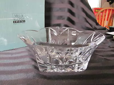 Miller Rogasa Garland Crystal Bowl With Sticker In Box - Signed • $9