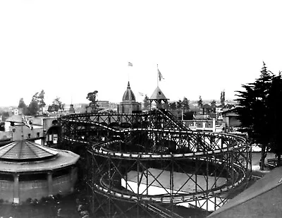 1910 Idora Park Roller Coaster Oakland CA Vintage Photograph 8.5  X 11  Reprint • $13.58