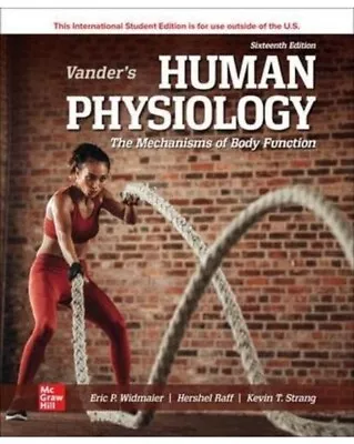 Vander's Human Physiology ISE By Eric Widmaier Paperback Book • $67.99