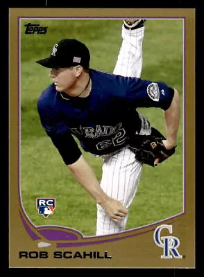 2013 Topps #185 Rob Scahill Rookie Gold SP #d /2013!  ROCKIES • $1.49