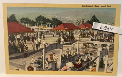 $5.90 • Buy Old Kennywood Amusement Park Pittsburgh Pa. Kiddieland Rides Rare Linen Postcard