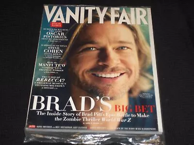 2013 June Vanity Fair Magazine - Brad Pitt - Brand New Sealed - L 8818 • $49.99