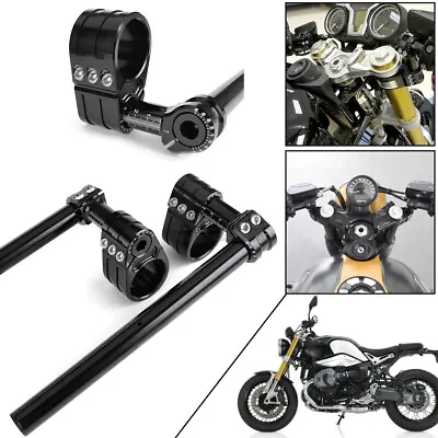 $129.59 • Buy 43mm CNC Risers Adjustable Clip-On Handlebar For BMW R NINE T Pure 2014-2019