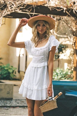 $199 • Buy Arnhem First Kiss Mini Dress In Porcelain