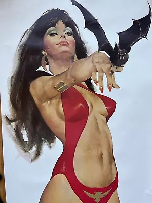 VINTAGE & RARE! 1972 VAMPIRELLA DOOR POSTER—GONZALEZ! Warren Publishing • $350