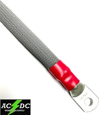 4/0 AWG GREY BRAIDED Copper Battery Cable Power Wire Car Inverter RV  • $134.94