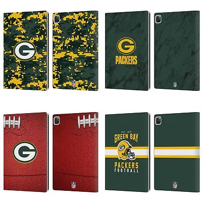 OFFICIAL NFL GREEN BAY PACKERS GRAPHICS LEATHER BOOK WALLET CASE FOR APPLE IPAD • $32.95