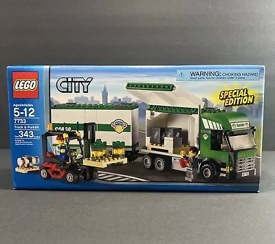 Lego City 7733 Truck And Forklift ( Special Edition ) RARE !! (USA SELLER) • $199