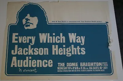 Keith Emerson Every Which Way ELP Jackson Heights Audience Poster Brighton 1971 • £210