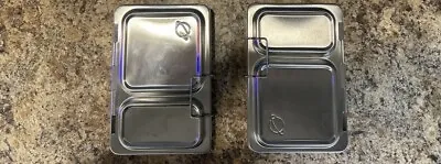 Lot Of 2 PlanetBox Lunch Box 2 Shuttle Stainless Steel LunchCamping • $47