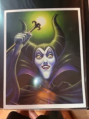 Maleficent Jason Edmiston Art Poster Print Signed And Numbered 16x20 • $250