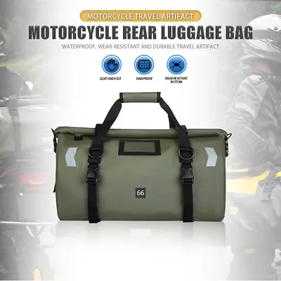 66L Motorcycle Waterproof Tail Bags Multi-functional Durable Rear Moto Seat Bag • $61.97