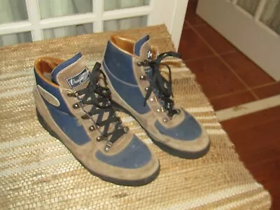 Vasque Skywalk Hiking Boots Gore-Tex Tan Suede & Navy Gore-Tex Sz 9 M • $39.95