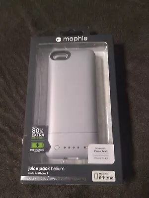 Mophie Juice Pack Helium Rechargeable Battery Case IPhone 5/5S - Silver 80% New • $18