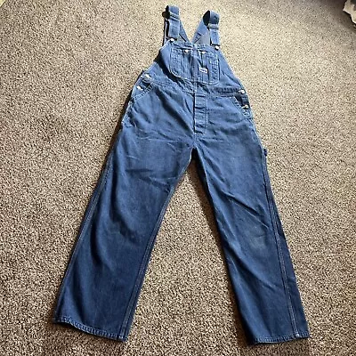 Big Smith Men’s Overalls Blue Carpenter Straight Leg Denim Workwear 36 X 28 • $24.99