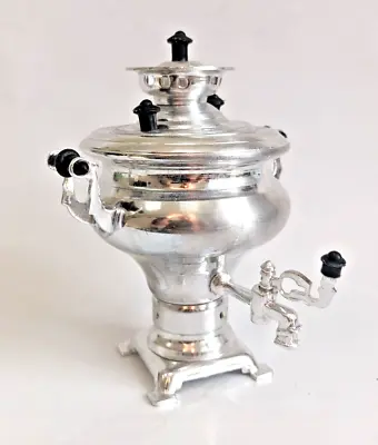 Samovar Souvenir VTG Ussr Soviet Mini Tea Russian Teapot Metal Small Original • £16.93