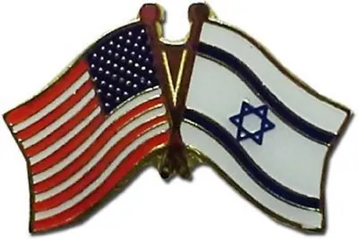 USA American Israel Friendship Flag Bike Motorcycle Hat Cap Lapel Pin  • $4.44