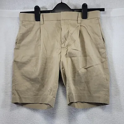 NEXT Mens Shorts Size 30 Slim Fit Beige Above Knee Tailored Chino Casual • £9.99