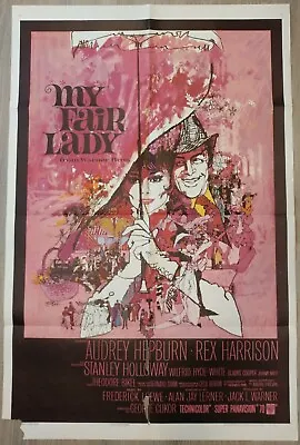 MY FAIR LADY - Original One Sheet Movie Poster • $226.79