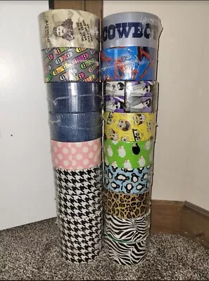 RARE Duck Tape Lot (18 Rolls) DISCONTINUED PATTERNS FULLY SEALED BRAND NEW • $115