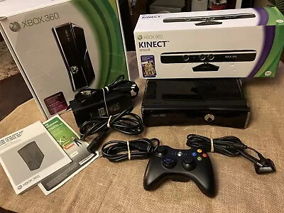 Xbox 360 250GB Bundle With Kinect Sensor Complete In Boxes (READ) W/ 4 Games! • $145