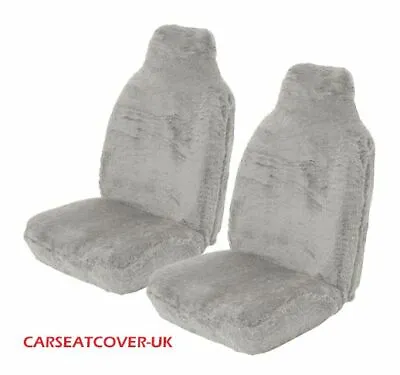 For MG Luxury GREY SHEEPSKIN Car Seat Covers MGB MGF TF XS ZR ZT ZS 3 • $52.21