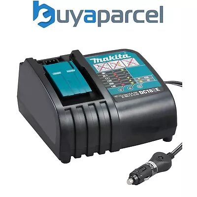 Makita DC18SE 7.2v-18v Li-Ion In Car 12v Supply Battery Charger + Cigarette Plug • £88.50