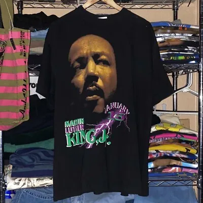 Vintage 90s 1995 Martin Luther King Jr MLK - I Have A Dream Double Sided Rap Tee • $300