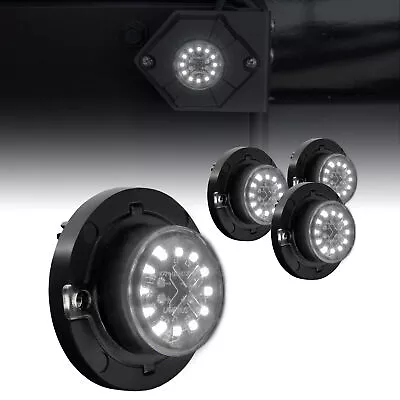 $190 • Buy 4pc White 12W LED Hideaway Strobe Light SAE Waterproof Police Volunteer Fire