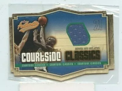 Kevin Garnett 2003-04 Fleer Authentix Courtside Classics Game Worn Jersey Relic  • $9.99